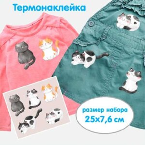 Набор термонаклеек для декора текстиль изделий Мур мур 22х17,6см 8002364