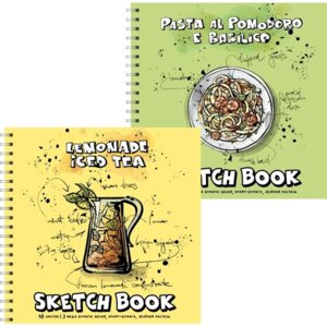 Скетчбук 48л А5 Iced tea&Pasta 195x195мм перевертыш 2134310