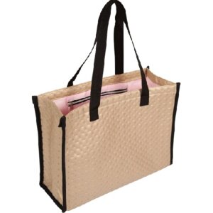 Сумка шоппер Icon 34x36 см золотистая иск кожа со стежкой подклад 1 отд 7046340