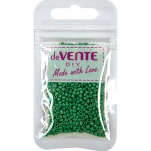 Бисер 2мм 10г Opaque Изумрудный круглый непрозрачный стеклянный матовый 8001387