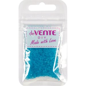 Бисер 2мм 10г Frosted Голубой круглый полупрозрачный стеклянный 8001362