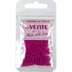 Бисер 2мм 10г Opaque Розовый круглый непрозрачный стеклянный матовый 8001349