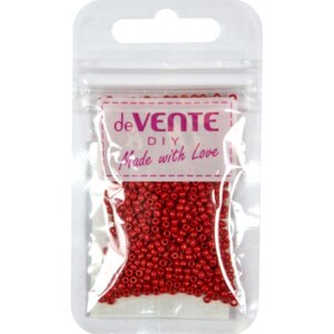 Бисер 2мм 10г Opaque Красный круглый непрозрачный стеклянный матовый 8001383