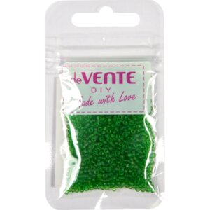 Бисер 2мм 10г Frosted Зеленый круглый полупрозрачный стеклянный 8001364