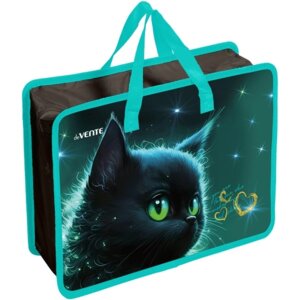 Папка для тетрадей с ручками A4 Black Cat 3D 33,5x26x10см с текстил расш 8054472