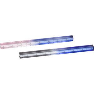 Линейка акриловая 30см Degrade в форме прямоугольного параллелепипеда прозр 5091358