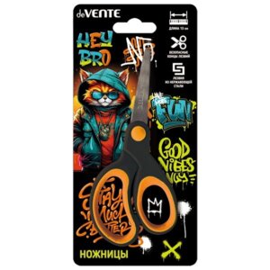 Ножницы 13см Hey Bro закруглен прорезинен 8010414