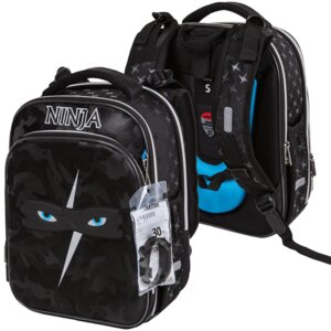 Рюкзак школьный 17л Premier Ninja жесткий 37x28x18см 1000г 2 отд на молнии 7033410