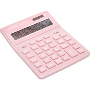 Калькулятор настольный DD-4442R 12 разр двойное питание 155x204x33мм пудровый 4031318