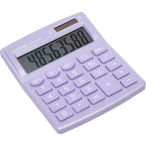 Калькулятор настольный DD-3308P 8 разр двойное питание 105x127x21мм сиреневый 4031328