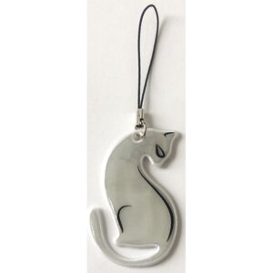 Подвес виниловый Cat 40x60мм световозвращающий белый 9082007
