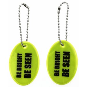 Подвес виниловый Be bright 35x50мм световозвращающий желтый 9082006