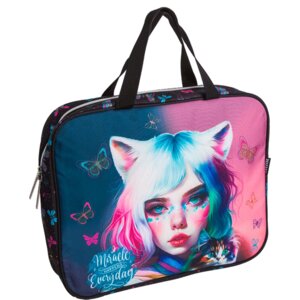 Папка для тетрадей с ручками А4 Miracle 36x28x8см с текстильным расшир 8057413