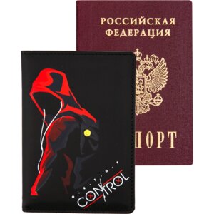Обложка для паспорта Out of Control 10x14см иск кожа поролон 1030411