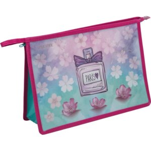 Папка для тетрадей на молнии A4 Perfume 330x230x100мм с текстильным расшир 100мм 8056408