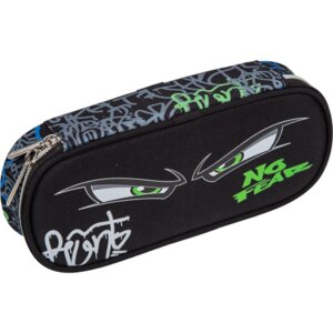 Пенал No Fear 21x8x5см овальный для 50 предметов 7023435