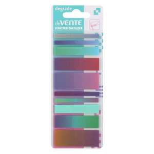 Набор самоклеящихся этикеток-закладок Degrade пластик полупрозр 5цв  2011338