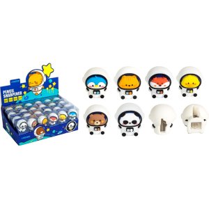 Точилка Space Team 32x37x28мм 1 отв пластик с покрытием Soft Touch 8031408