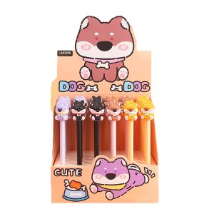 Ручка гелевая 0,5мм стираемая Doggy с декор элементом 5051445