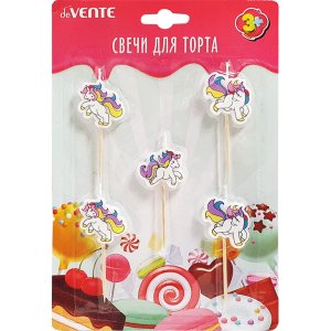 Набор свечей  Единорог 5 шт 9060916