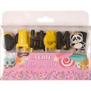 Набор свечей С Днем Рождения Панда 9060106