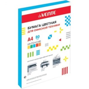 Бумага цветная офисная А4 100л 80 г/м² интенсив синий 2072217