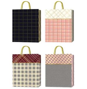 Бумажный пакет Classic Check 18x23x8см 9041412