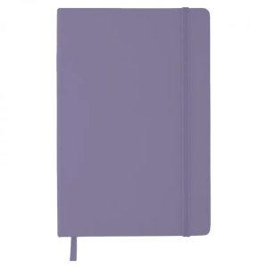 Записная книжка 160стр А5 Soft Touch на резинке Сиреневая 2251418