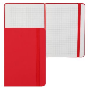 Записная книжка 160стр А6 Soft Touch на резинке Красная 2252413