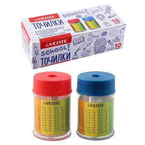 Точилка 1 отв с контейнером School асс 8031411