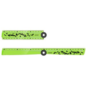 Линейка пластик 30см складная Зеленая 5091430