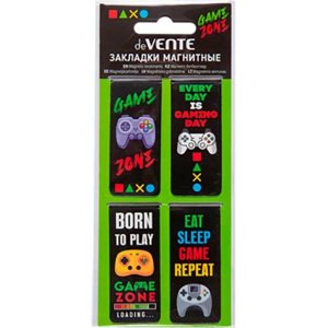 Закладки магнитные Gamer 4шт 8065504