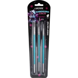 Набор кистей 3шт Korokoro белка № 1, 3, 6 8072515