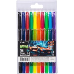 Набор ручек шариковых 10 цв 0,7мм Fast Or Last 5073521