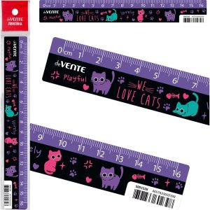 Линейка пластиковая 16 см Funny Cats 5091526