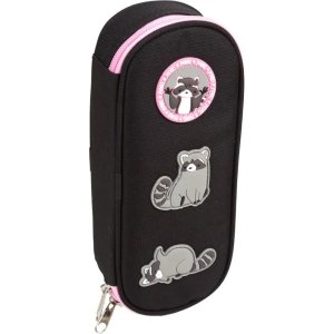 Пенал 1 отд Pedro Raccoon 21x8x5 см овальный для 50 предметов 7023523