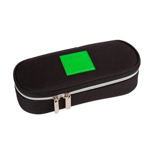 Пенал 1 отд Uno Green 21x8x5 см овальный для 50 предметов 7023527