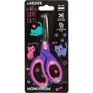 Ножницы детские 13см Funny Cats с закругленными кончиками лезвий 8010512