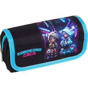 Пенал 1 отд Korokoro 20,5x9,5x7см прямоуг для 40 предм на молнии 7020502