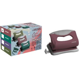 Дырокол 10л Marandi пластик с каучуковой вставкой с линейкой 4020204