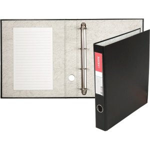 Папка на 4 кольцах A4 50мм Черная 3080405