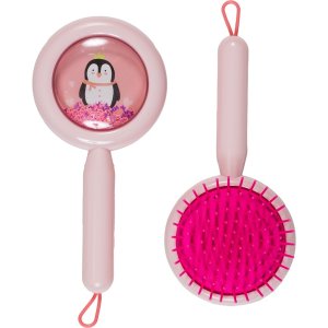 Расческа Happy Pinguin пластик ручка с текстильной петлей 9029507