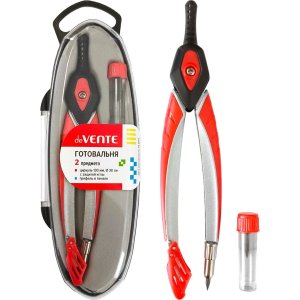 Готовальня 2 предмета в пластиковом футляре с черным ложементом 5093500