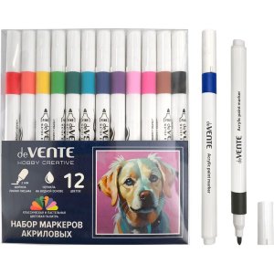 Набор маркеров акриловых 12цв HOBBY CREATIVE. Classic&Pastel 5044500