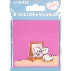 Этикетки-закладки самокл Puppy пластик полупрозр с с дизь76x76мм 2011429