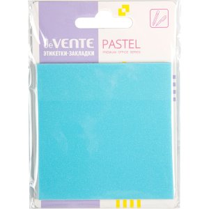 Этикетки-закладки самокл Pastel пластик полупрозр искрящиеся 76x76мм 50л 2011449