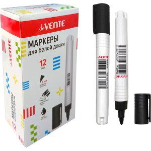 Маркер для белой доски 3мм Черный круглый корп 5040514