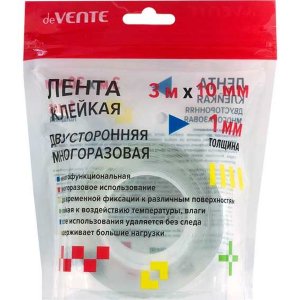 Клейкая лента двусторонняя REPAIR & CRAFT  полипропиленовая основа 3 м х 10 мм 4163501