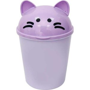 Контейнер для мусора Ghost Meow 17x11,5x8см настол пластик с крышкой 4104570