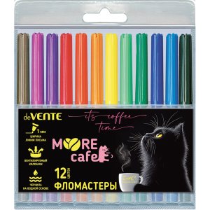 Фломастеры 12цв MooreCafe блистер 5081643